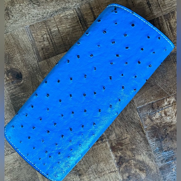 CLAVA Jemma Ostrich Clutch, NWOT - Picture 2 of 13